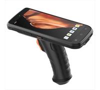 Inateck Android 12 lector de códigos de barras, PDA móvil, pantalla táctil 6", escáner Zebra SE4710 1D/2D/QR, con asa, Bluetooth, IP66 6500mAh, Wi-FI 6 y 4G, para comercio, almacén, logística, AS501S