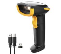 Inateck Escáner de Código de Barras Bluetooth, Lector de Código de Barras Inalámbrico USB 1D 2D Portátil, 1 Carga 3 Meses, Lector Código Barras con App y SDK, BCST-23