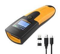 Inateck Lector de Códigos de Barras 1D Inalámbrico con Pantalla TFT de 1.4", Escáner de Códigos de Barras Bluetooth Portátil, Batería de 1000mAh para Inventario, Biblioteca y Almacén, Nano 230D