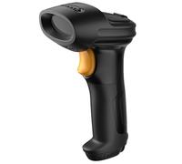 Inateck Lector de Códigos de Barras 2D Inalámbrico, Escáner QR Bluetooth con Batería 2600mAh, 180 Días de Espera, Alcance 35m, Soporte App y SDK, Resistente a Caídas 1.8m para Almacén (Negro)