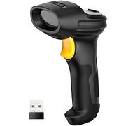 Inateck Lector de códigos de Barras Escáner Láser Inalámbrico 2.4GHz, Alcance 35 m, Automático, Rápido y Preciso, Duración en Uso 180 Días, BCST-60-BK