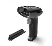 Inateck Lector de Códigos de Barras Inalámbrico 1D 2D QR PDF417, Alcachofa de Código de Barras con 2 Baterías Reemplazables de 2000 mAh, Compatible con Android e iOS, para Almacenamiento y Logística
