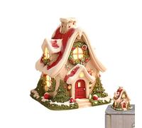 Incensario Casa De Troncos - Casa Quemador Incienso Navidad - Resina para Chimenea Mesa Salón Cocina Dormitorio