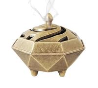 Incense Burner, Zinc Alloy Home Incense Stick Holder, 3.54 Inches Air Purifying Scent Diffuser Tool for Meditation, Bedroom, Kitchen, Tea Room, and Relaxation Spaces