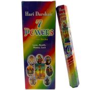 Incienso 7 Poderes Hari Darshan - Caja de 6 cajitas de incienso hexagonales