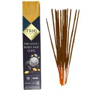 Incienso AROMA Trio Palo Santo, Salvia Blanca y Copal - Trio Series 1 cajetilla 15gr.