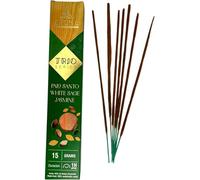 Incienso Aroma Trio Palo Santo, Salvia Blanca y Jazmín - Trio Series 1 cajetilla 15gr. - HOSTENATURA