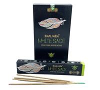 Incienso de Fumigación Banjara Tribal - Hecho a Mano - Hecho en India - 1 cajetilla 15gr. (Salvia Blanca)