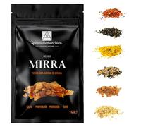 Incienso de Resina 100% Natural Sagrado Puro en Grano 50g- 100g para Fumigación, Quemador de Perfume o Incensario - Alternativa a Incienso en Barra o Cono (Mirra, 100 gr)