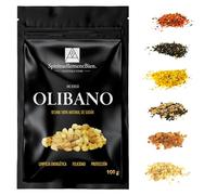 Incienso de Resina 100% Natural Sagrado Puro en Grano 50g- 100g para Fumigación, Quemador de Perfume o Incensario - Alternativa a Incienso en Barra o Cono (Olibano, 100 gr)