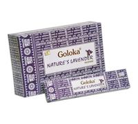 Incienso Goloka Nature's Nest - Rosa - Lavanda - Meditación - Parijatha - Basil Varillas de incienso Natural Natures rosa lavanda meditación hecho a mano en India Nag Champa
