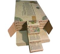 Incienso Goloka Sri Tulsi Natural Ecológico - Varillas Masala hechas a mano en India - Aroma Albahaca Sagrada - Caja de 6 unidades