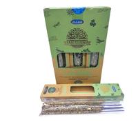 Incienso Natural Orgánico Laurel Ullas - Varillas Hechas a Mano - Caja Completa 12 Cajitas x 25 g (300 g) - Hecho en India