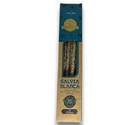 Incienso Orgánico - ULLAS - Hecho a Mano - 25gr - Hecho en India - 100% Natural - 1 cajetilla (Salvia Blanca)