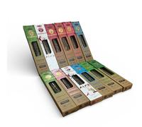Incienso Orgánico ULLAS Pack 6 Uds. Varillas de Incienso Hechas a Mano 100% Natural - Varias Fragancias + TROZO DE Palo Santo DE Regalo se sirven 6 cajitas Diferentes al Azar