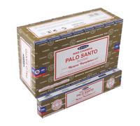 Satya – Varillas de incienso Palo Santo – 12 x 15 g, 20 cm, diámetro 0,1 cm