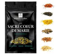 Incienso Religioso Litúrgico - Resina Eritrea en Granos Sagrada - Fumigación y Oraciones Sagradas, Intenciones Divinas - Wicca - Alternativa Incienso en Barra-Cono (Sagrado Corazón de María, 50 gr)
