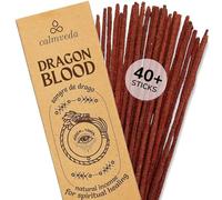Incienso Resina Sangre de Drago - (40+ Varitas Incienso, 9 Pulgadas) Sin Carbón, Resina Natural Gruesa | Dulce, Picante y Ambarado | Sahumerio Limpieza Energética (Duración 45 min+)
