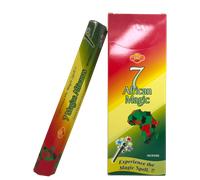 Incienso SAC 7 Magias Africanas - Caja de 6 paquetes hexagonales de 20 barritas 120 barritas de incienso