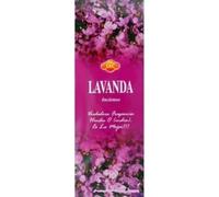 Incienso SAC Lavanda - Caja de 6 paquetes hexagonales de 20 barritas 120 barritas de incienso