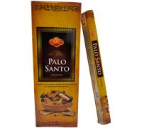 Incienso SAC Palo Santo - Caja de 6 paquetes hexagonales de 20 barritas 120 barritas de incienso