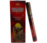 Incienso SAC San Miguel Arcángel - Caja de 6 paquetes hexagonales de 20 barritas 120 barritas de incienso