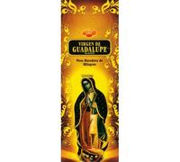 Incienso SAC Virgen de Guadalupe - Caja de 6 paquetes hexagonales de 20 barritas 120 barritas de incienso