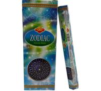 Incienso SAC Zodiaco - Caja de 6 paquetes hexagonales de 20 barritas 120 barritas de incienso