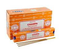 Incienso Satya Nag Champa, Goloka, Super Hit, Palo Santo, Natural, Rosa, Namaste, Reiki, Jazmin, Ruda, Karma, Musk, Tulsi, Opio, Patchouli, Money, Nirvana, Palo Santo, Vainilla, Salvia Blanca, Canela,