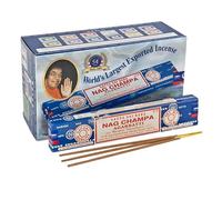 Incienso Satya Nag Champa, Goloka, Super Hit, Palo Santo, Natural, Rosa, Namaste, Reiki, Jazmin, Ruda, Karma, Musk, Tulsi, Opio, Patchouli, Money, Nirvana, Palo Santo, Vainilla, Salvia Blanca, Canela,