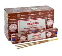 Satya Nag Champa Namaste - Varillas de Incienso (12 Paquetes)