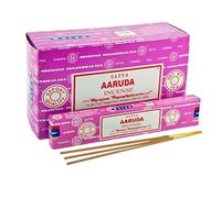 Incienso Satya Nag Champa, Goloka, Super Hit, Palo Santo, Natural, Rosa, Namaste, Reiki, Jazmin, Ruda, Karma, Musk, Tulsi, Opio, Patchouli, Money, Nirvana, Palo Santo, Vainilla, Salvia Blanca, Canela,