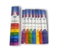 Incienso Siete Chakras ULLAS 7 Chakras - 7 paquetes de 5 barritas de incienso