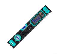 Inclinómetro digital de 200 mm con pantalla LCD e imán, preciso para carpintería y construcción, IP54, resistente al agua (400 mm)