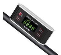 Inclinómetro digital Risepro® con base magnética con ranura en V, ángulos de 0 a 360 grados y retroiluminación 82413B