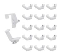 INCREWAY Pasadores de plástico para estantes, 50 pinzas de soporte para gabinete, clips de soporte pequeños para estanterías, armarios, se adaptan a estantes de 18 mm