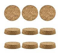 INCREWAY Tapones de Corcho Cónicos, 10 Unidades de Tapones de Corcho de Madera Duraderos para Botellas de Vino y Botellas de Vidrio