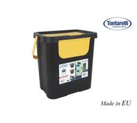 Inde Papelera con Asa Moda Double 24L Amarillo/Negro