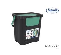 Inde Papelera con Asa Moda Double 24L Verde/Negro