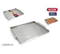 Inde Plancha Barbacoa con Agujeros Algon BBQ 40x29cm