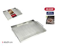 Inde Plancha Barbacoa Plana Algon BBQ 40x29cm