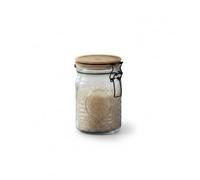 INDE SANTA CLARA | Tarro de Vidrio con Tapón de Acacia 700ml, Recipiente Hermético, Tarro Cristal con Tapa para Almacenaje de Alimentos, Bote Cocina, Recipientes Herméticos para Alimentos