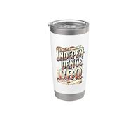 Independence Bbq Day Grill Verano 4 de julio Vibes Celebrat Vaso térmico de acero inoxidable de doble pared