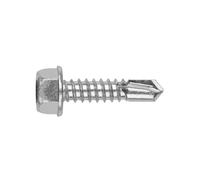INDEX A PERFECT FIXING - ABEI4825 [DIN-7504-K A2] Tornillo autotaladrante de cabeza hexagonal, Arandela estampada, Acero inoxidable A2, Medida 4,8 x 25 mm, Caja de 500 unidades