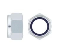 INDEX A PERFECT FIXING - DZ98504 [DIN-985] Tuerca autoblocante DIN 985, Hexagonal, Con arandela interior de nylon, Acero zincado, Medida: M4, Caja de 500 unidades
