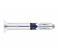 INDEX A PERFECT FIXING - SLPC12100 [SL-PC] Anclaje de seguridad con antigiro, Cabeza avellanada, Para cargas altas en hormigón, Acero zincado, Medida: M8 x 100 Ø12 mm, 50 unidades