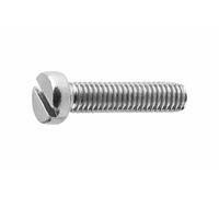 INDEX A PERFECT FIXING - T0840310Z [DIN-84] Tornillo DIN 84, Cabeza cilíndrica, huella ranurada y rosca métrica completa, Acero zincado 4.8, Medida: M3 x 10 mm, Caja de 1000 unidades