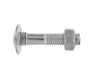 Index BL603908030 - Blister tornillo din-603 + tuerca din-934. zinc. 08x30 (Envase de 4 Ud.)