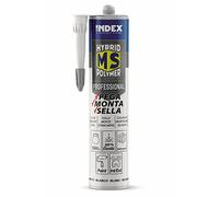 INDEX (Boite de 12) Adhésifs Hybrid MS Polymer 290 ml (Blanc) - Cheville fixation