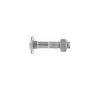 Index Din-603/934 - Tornillo con cabeza redonda con cuello cuadrado y tuerca hexagonal. zincado m12 x 60